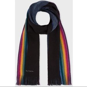 Paul smith rainbow wool scarf